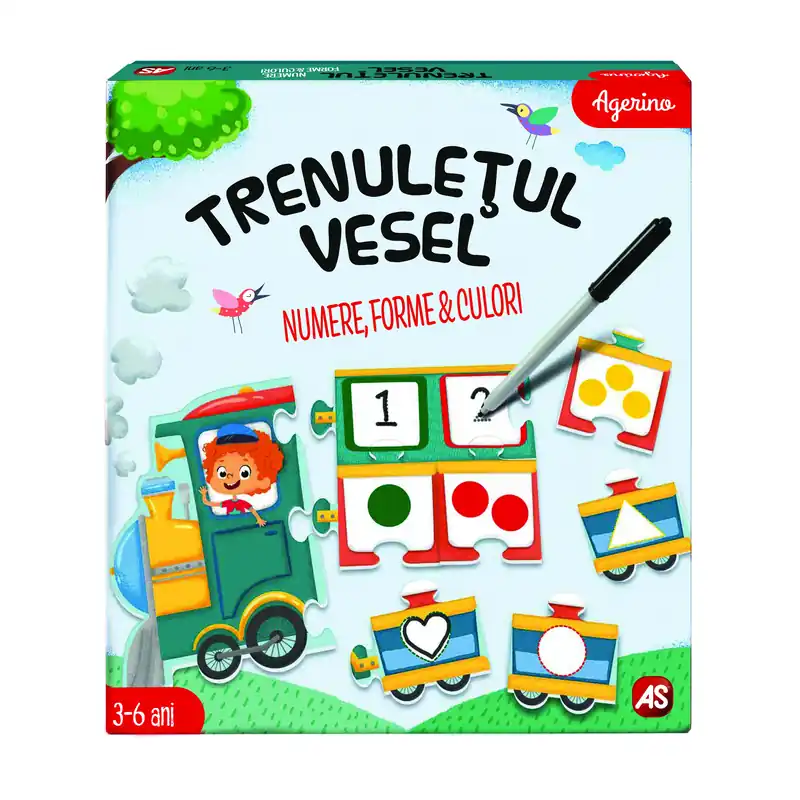Újdonság Vidám vonat számok, formák, színek