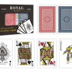 Prémium Áthelyezése 2 csomag kártyából Royal Canasta pókerből műanyagból