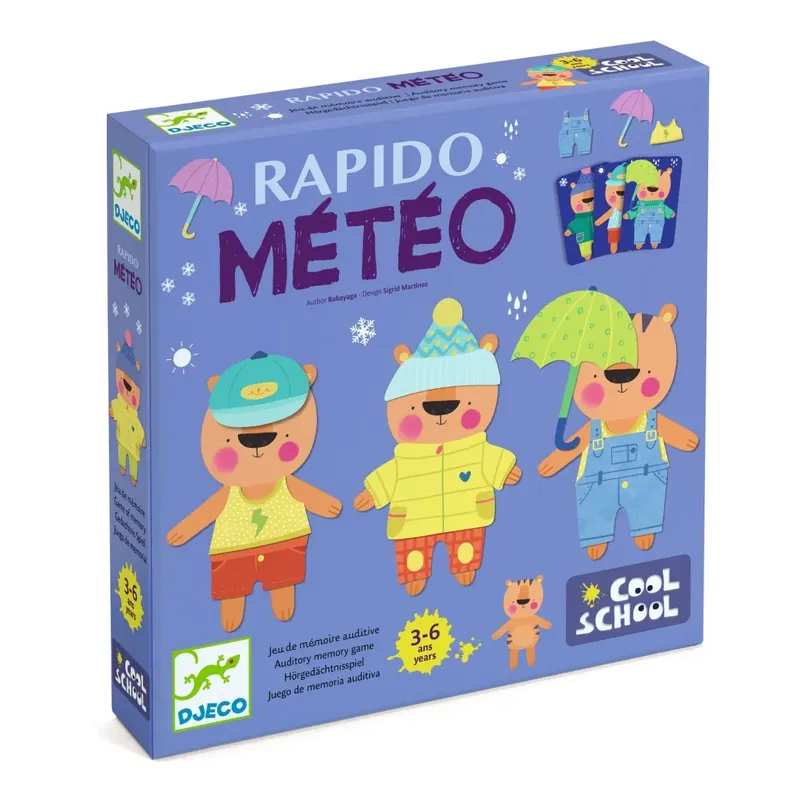 Rapido Meteo memória játék, Djeco Vásárlói kedvenc