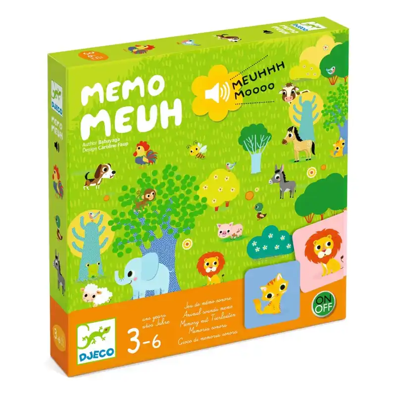 Újdonság Memo Meuh hangos memóriajáték, Djeco