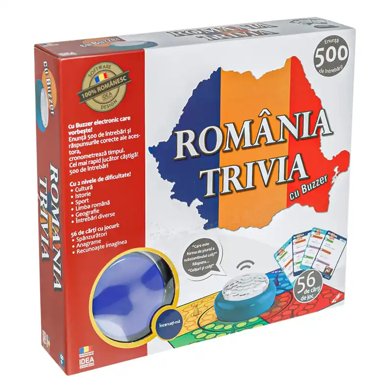 Romániai Trivia Társasjáték Buzzer - Idea Prémium