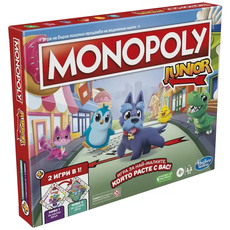 Legkelendőbb MONOPOLY JUNIOR 2 IN 1 JÁTÉK BOLGÁNY NYELVEN