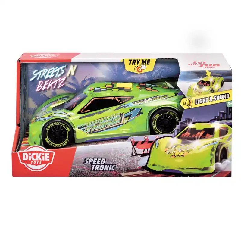 Csak ma DICKIE TOYS SPEED TRONIC AUTÓ VILÁGÍTÓ ÉS HANGEFFEKTEK 20CM