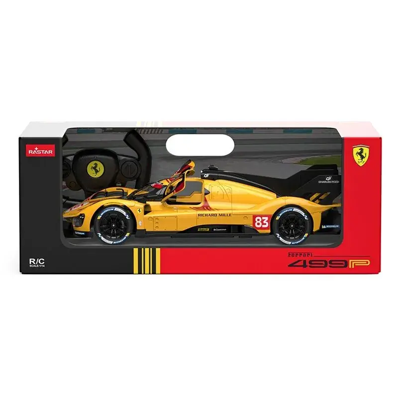 Rastar Ferrari 499P N83 GALBEN távirányítós autó 1 14 arányban Alacsony ár