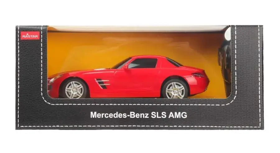 Szuper akció Mercedes-Benz SLS AMG vörös távirányítós autó 1 24 méretarányban