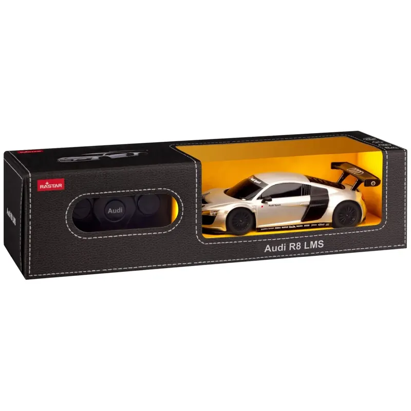 Korlátozott ajánlat MASINA CU TELECOMANDA AUDI R8 ARGINTIU CU SCARA 1 LA 24
