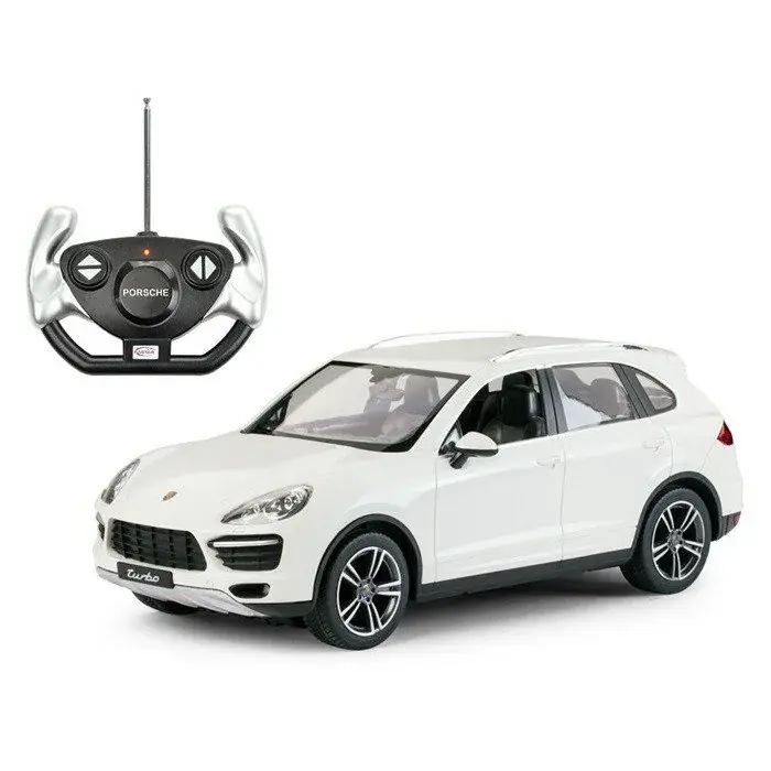 Kedvezmény MASINA CU TELECOMANDA PORSCHE CAYENNE TURBO ALB CU SCARA 1 LA 14