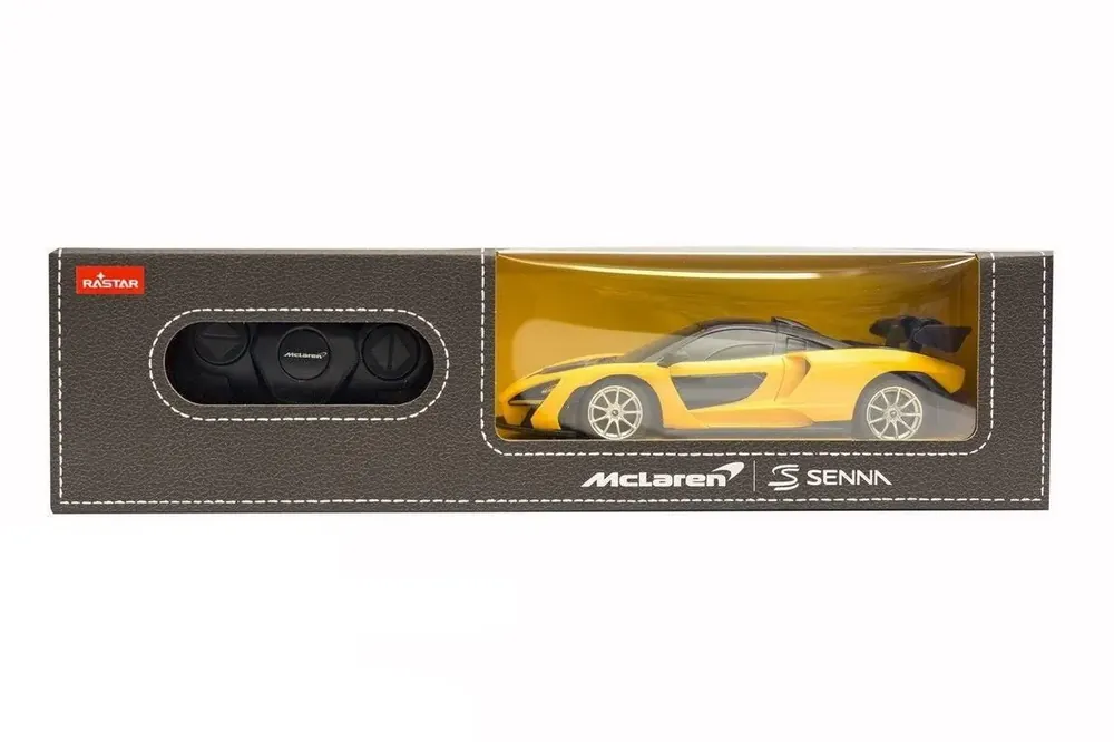 Olcsóbb MASINA CU TELECOMANDA MCLAREN SENNA GALBEN CU SCARA 1 LA 24