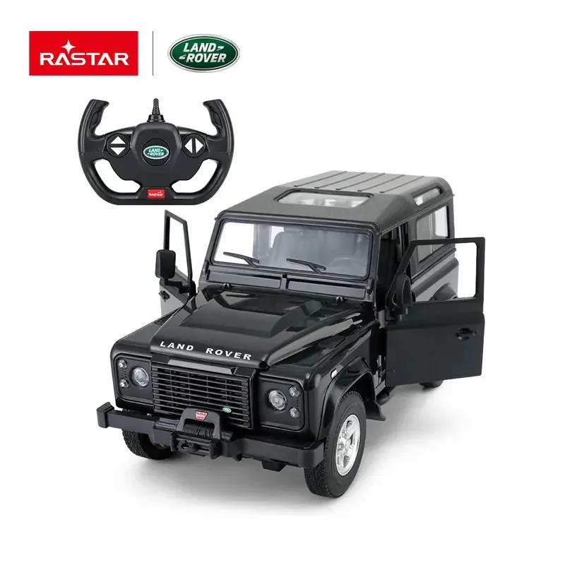 MASINA CU TELECOMANDA LAND ROVER DEFENDER NEGRU CU SCARA 1 LA 14 Csak ma