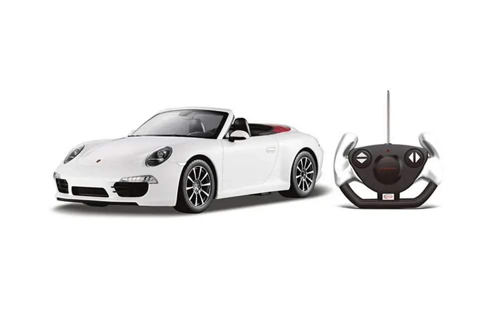 Vedd meg most MASINA CU TELECOMANDA PORSCHE CARRERA S ALB CU SCARA 1 LA 12