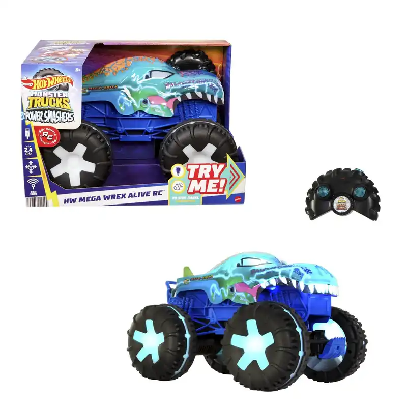 HOT WHEELS MONSTER TRUCK MEGA WREX ALIVE RC SCARA 1 LA15 Vedd meg most