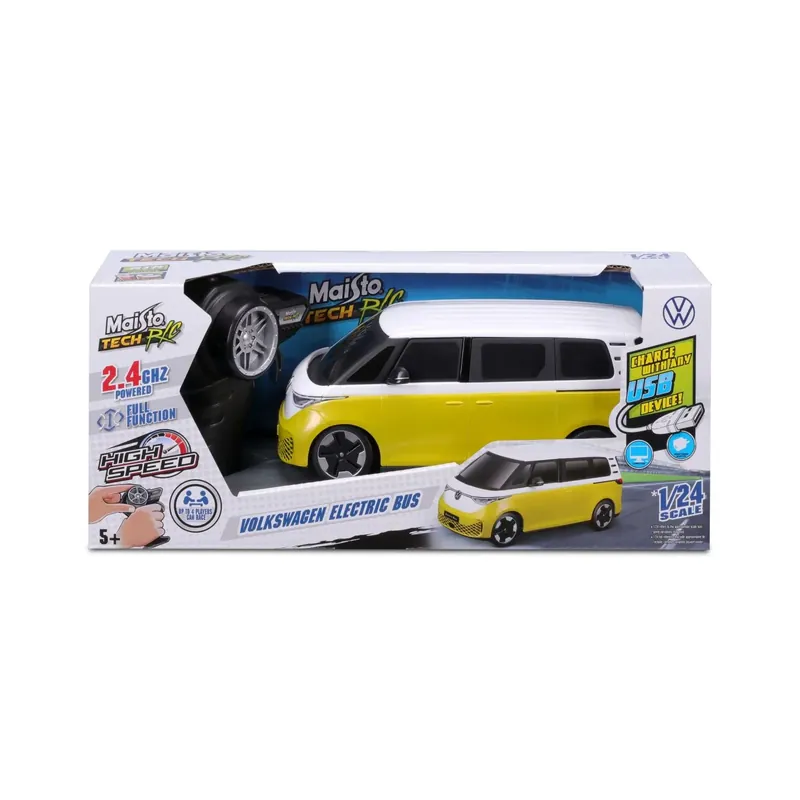 Biztonságos fizetés MAISTO MASINUTA PREMIUM CU TELECOMANDA 2.4GHz VOLKSWAGEN ELECTRIC BUS SCARA 1 LA 24