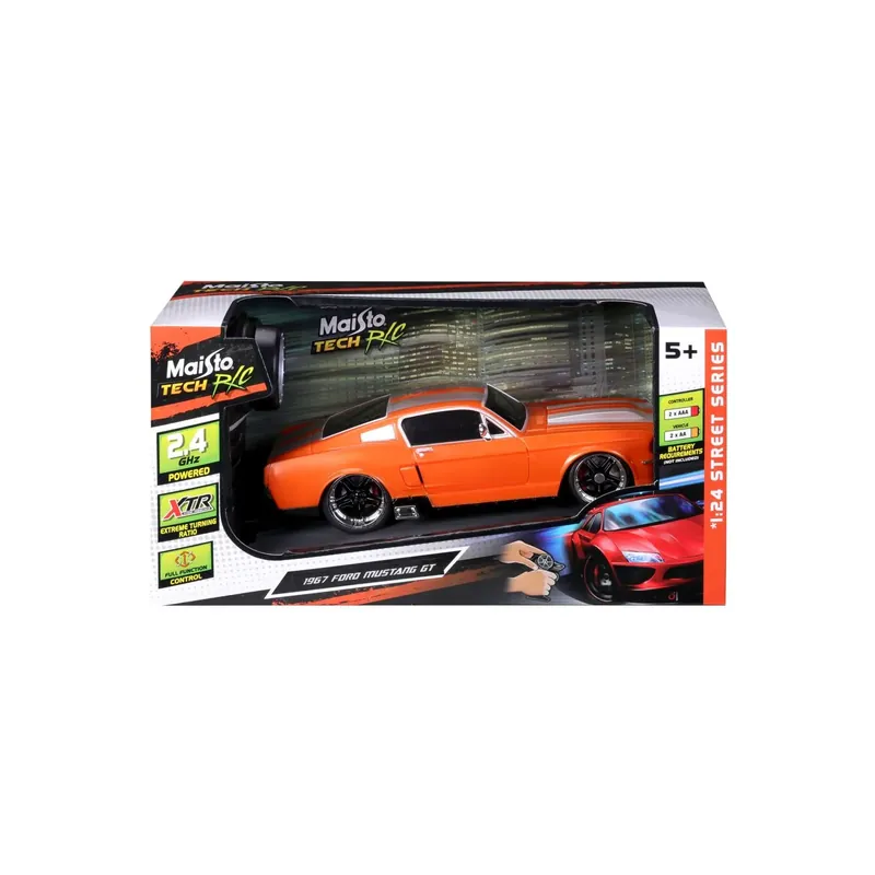 Azonnal elérhető MAISTO MASINUTA CU TELECOMANDA 2.4GHz FORD MUSTANG GT 1967 SCARA 1 LA 24