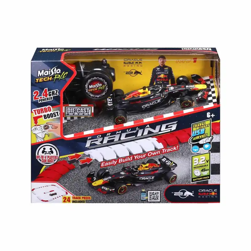 MAISTO KÉSZLET PISTA CONSTRUIBILA CU MASINUTA ORACLE RED BULL RACING RB20 RC CU TELECOMANDA 2.4GHz SCARA 1 LA 41 Biztonságos fizetés