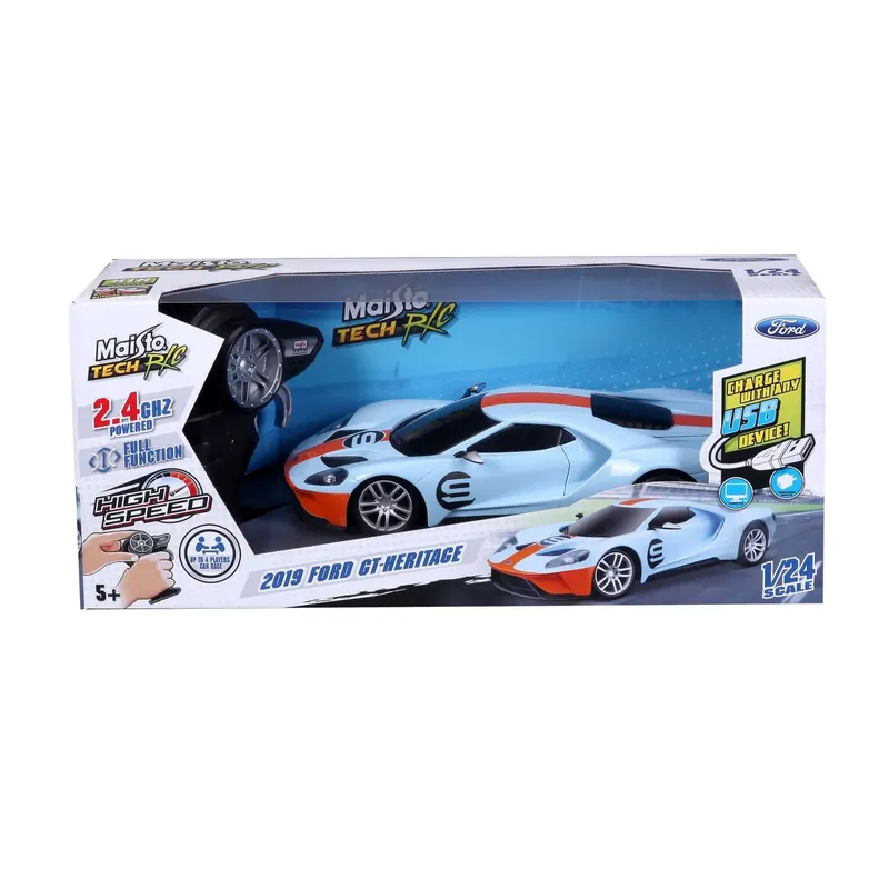 Kiárusítás MAISTO MASINUTA PREMIUM CU TELECOMANDA 2.4GHz FORD GT HERITAGE SCARA 1 LA 24