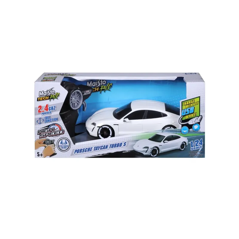 MAISTO MASINUTA PREMIUM CU TELECOMANDA 2.4GHz PORSCHE TAYCAN TURBO S SCARA 1 LA 24 Szuper ajánlat