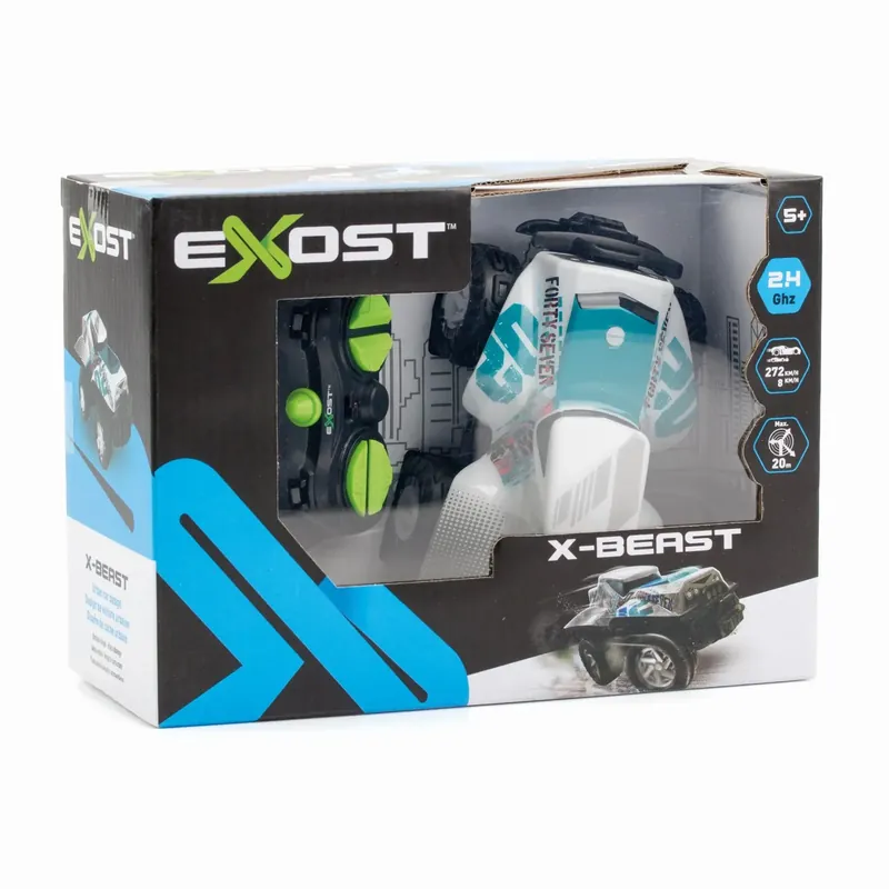 Árcsökkenés EZÜST EXOST AUTÓ RÁDIÓVEZÉRLÉSSEL X MONSTER FEHÉR