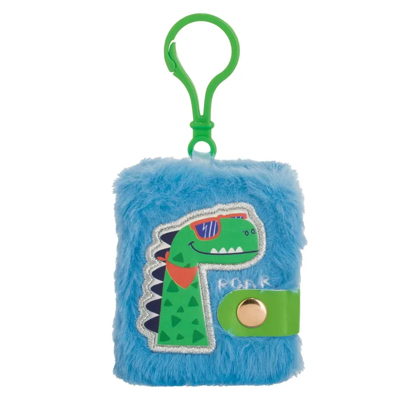 Olcsóbb Zöld Dinoszaurusz Plusz Brelocs Csinos Füzetkával 6x7cm - 40F