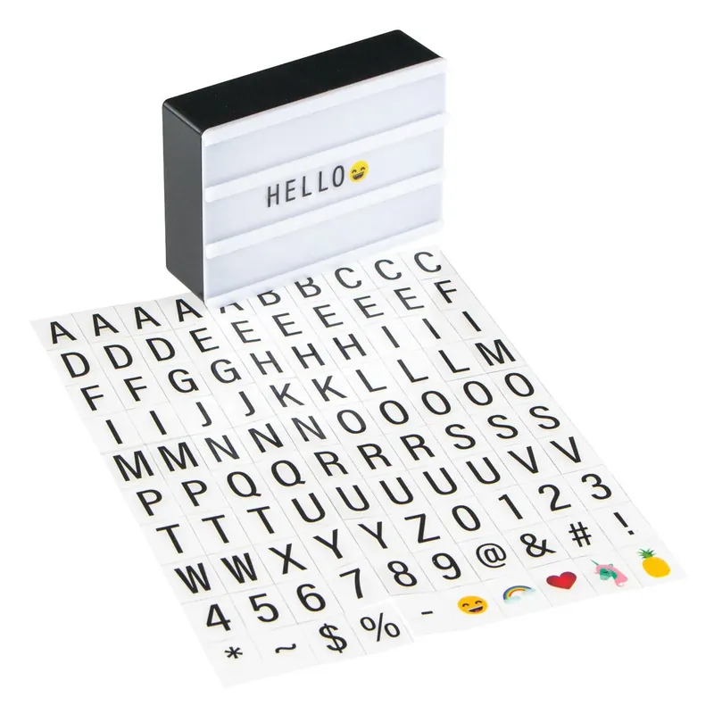 Mágneses Lámpa Betűkkel 10 LED Izzóval 11x3.2x7.5cm Expressz kézbesítés