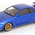 Rendeld meg most Nissan Skyline GT-R (R34) V-spec II 2001 modellautó BBS felnikkel Újdonság
