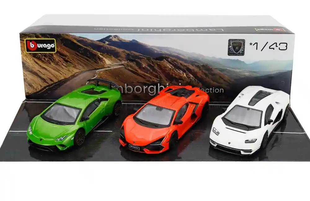 Lamborghini 3-as szett – Revuelto - Huracán - Countach LPi 800-4 Újdonság Biztonságos fizetés