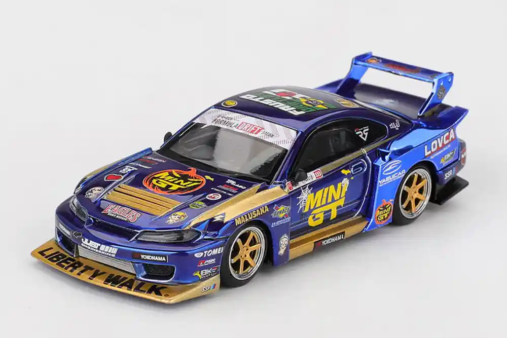 Nissan Silvia S15 LB-Super Silhouette 555 Team Mini GT Liberty Walk Formula Drift 2025 Ne maradj le