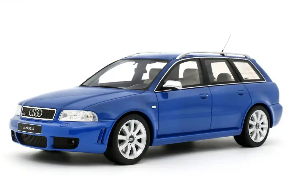 Expressz kézbesítés Audi RS 4 (B5) 2000 Nogaro Blue modellautó