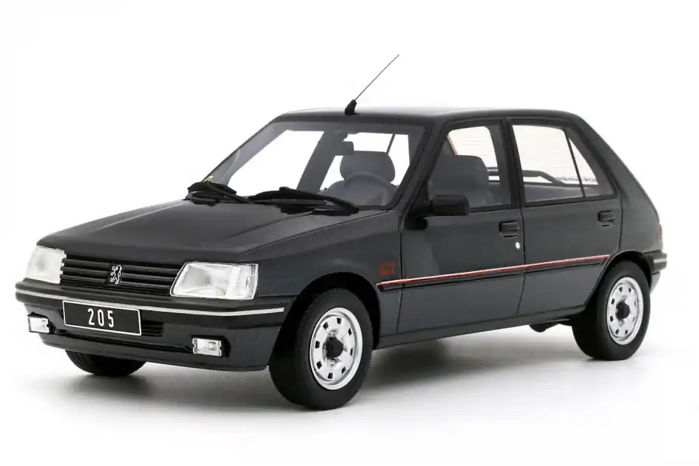 Peugeot 205 GT 1993 Gris Graphite modellautó Expressz kézbesítés