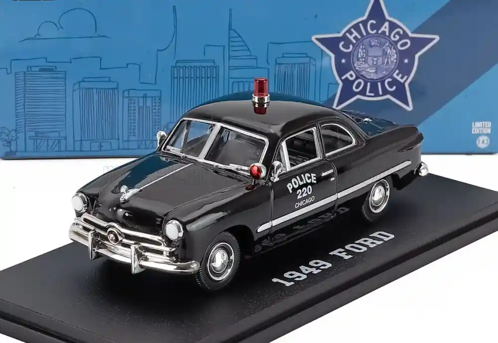 Újdonság Ford 1949 Chicago Police modellautó