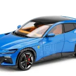 Kedvezmény Ferrari Purosangue 2022 exkluzív sorszámozott kiadás vitrinnel Blu Corsa Limitált