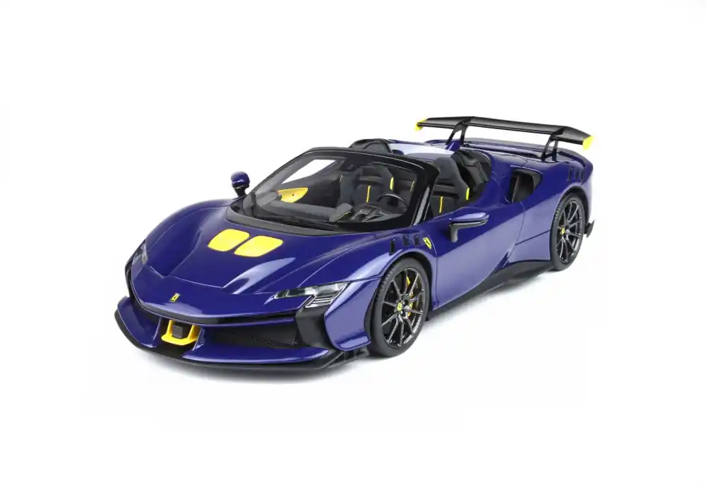 Ferrari SF90 XX Spider 2024 Blu Elettrico (vitrinnel) Limitált Kedvezményes ár