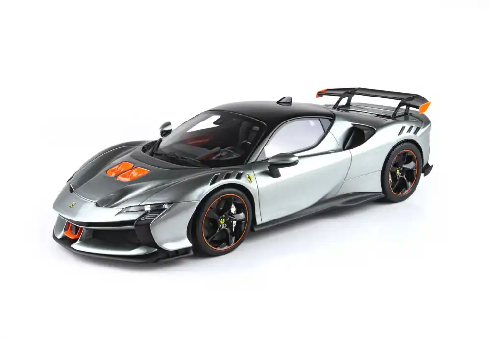 Ferrari SF90 XX Stradale 2024 Grigio Competizione (vitrinnel) Limitált Alacsony ár