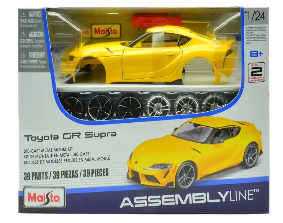 Toyota GR Supra 2022 összeszerelhető fém modellautó Expressz kézbesítés