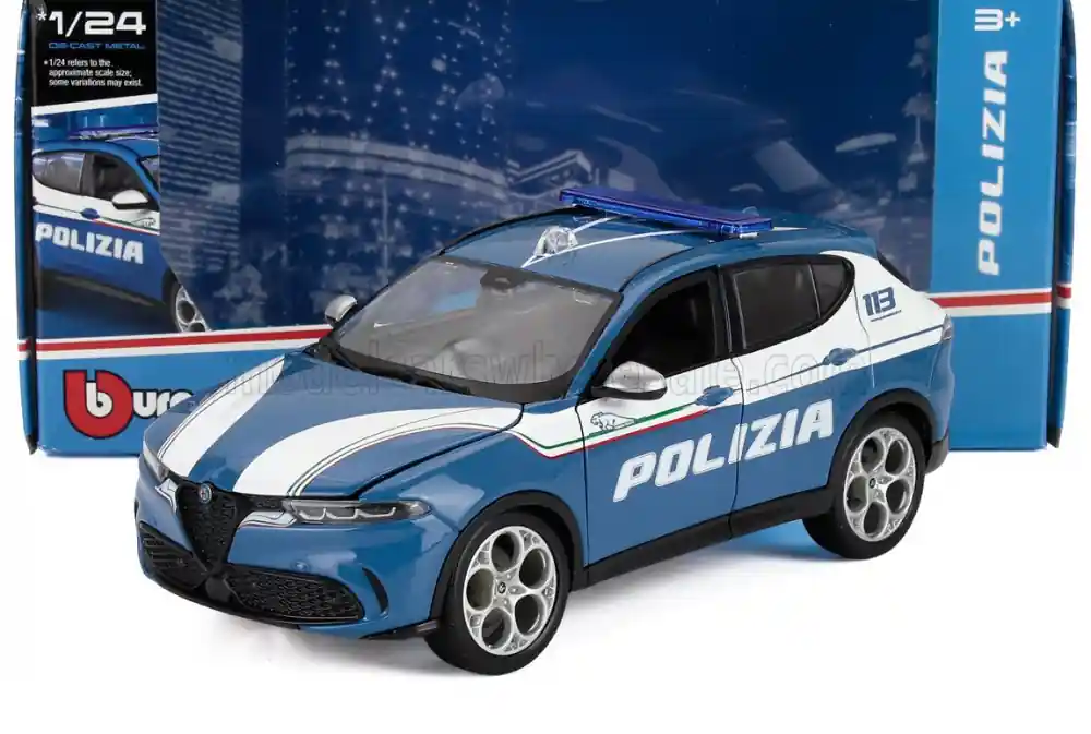 Alfa Romeo Tonale Polizia 2023 modellautó Azonnal elérhető