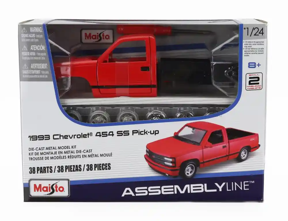 Chevrolet 454 SS Pick-up 1993 összeszerelhető fém modellautó Népszerű