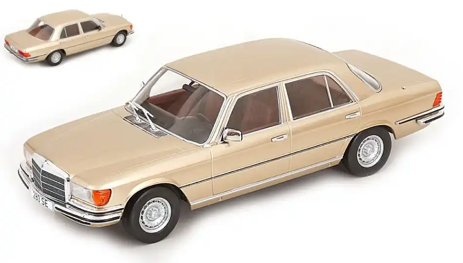 Gyors kiszállítás Mercedes S-osztáy (W116) 1972 modellautó