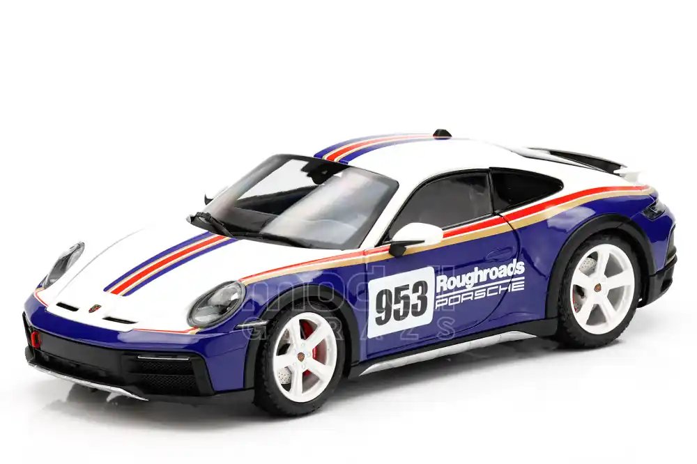 Legnépszerűbb Porsche 911 (992) 953 Rally Dakar Roughroads 2023 modellautó