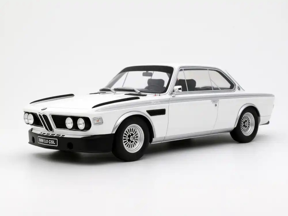 Exkluzív ajánlat BMW 3,0 CSL Chamonix White 1972 modellautó