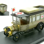 Fiat 15BL mentőautó Croce Rossa Italiana 1911 modellautó Ne maradj le