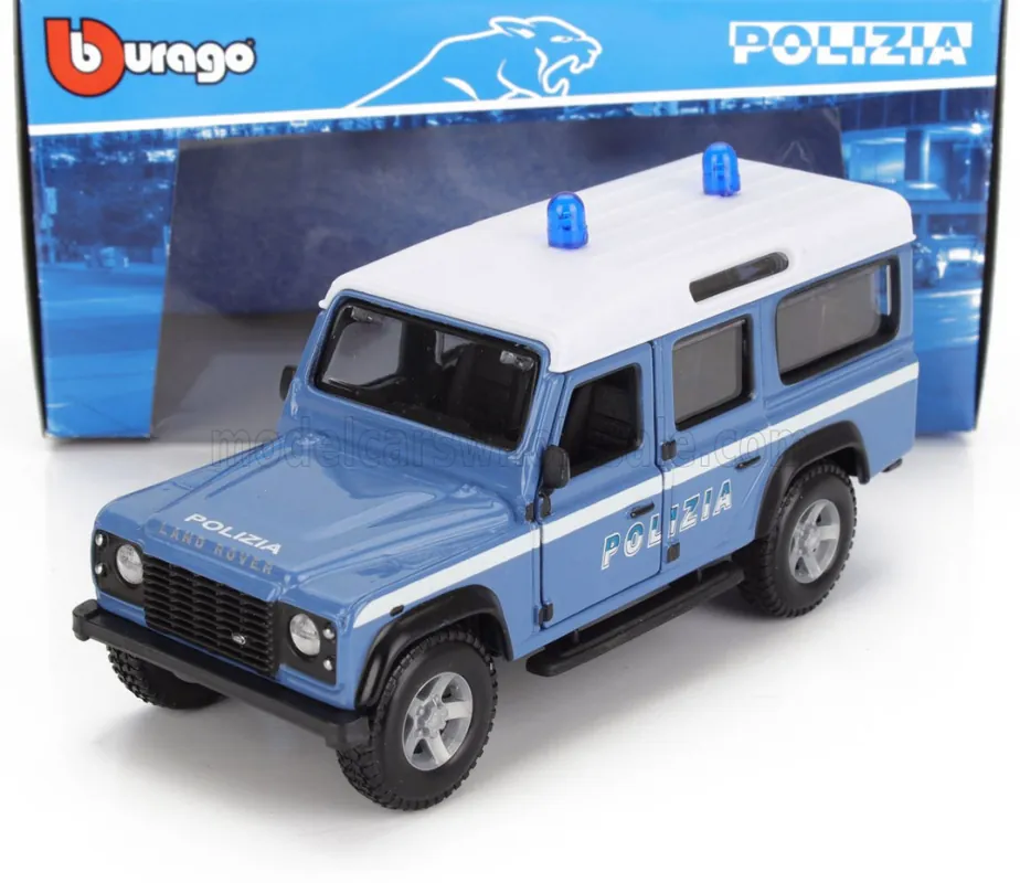 Land Rover Defender 110 Polizia 1995 modellautó Gyors szállítás