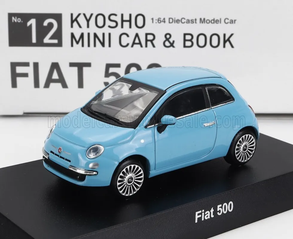 Fiat 500 2007 modellautó + japán nyelvű könyv Ajánlat