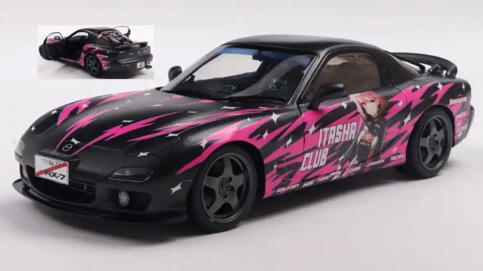 Mazda RX-7 (FD7RS) Works Itasha 1999 modellautó Árcsökkenés