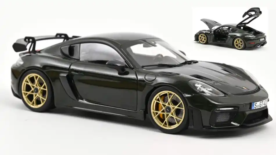 Biztonságos fizetés Porsche Cayman GT4 RS Weissach packet 2023 modellautó