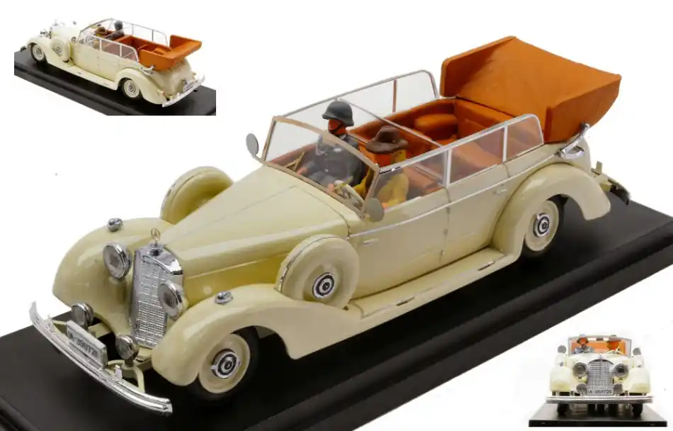 Bestseller Mercedes-Benz 770K 1938 Eva Braun és SS tiszt figurákkal