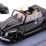 Népszerű Volkswagen Bogár Cabrio modellautó 1939 április - Hitler - Himmler és sofőr figurákkal
