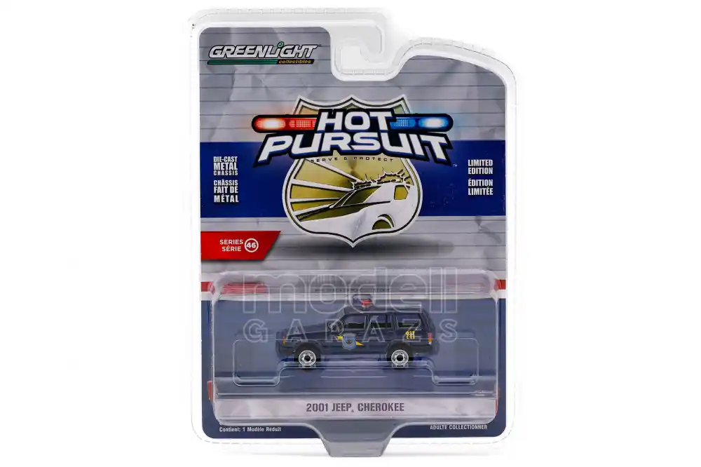 Jeep Cherokee Michigan State Police 2001 modellautó Azonnal elérhető