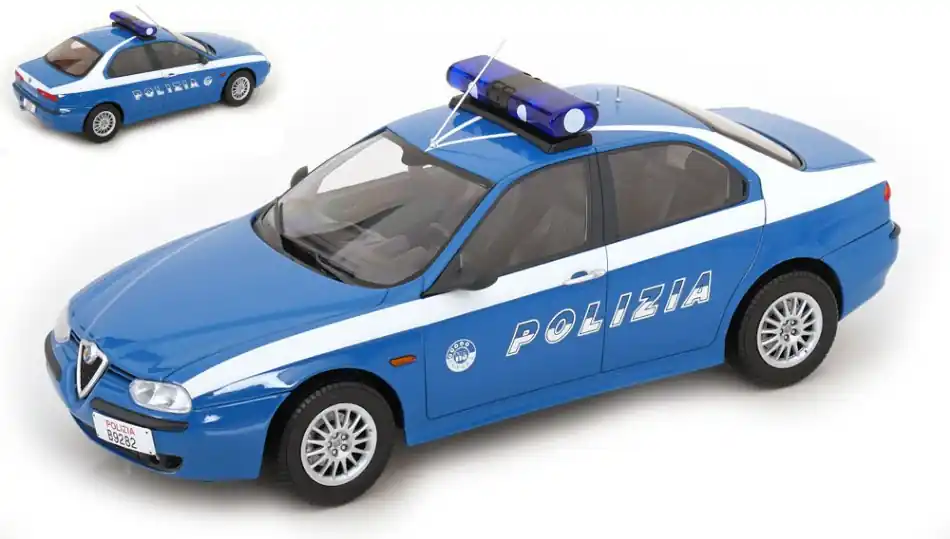 Alfa Romeo 156 1998 Polizia modellautó Biztonságos fizetés