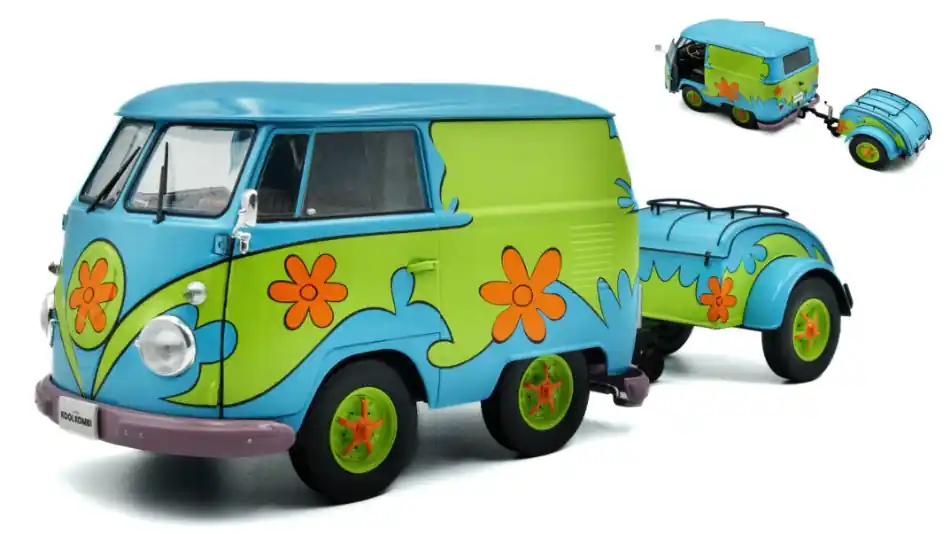 Ne maradj le Volkswagen T1 Kool combi utánfutóval 1950 modellautó