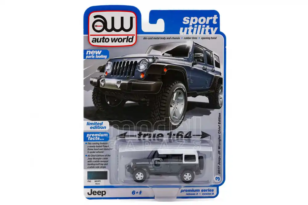 Bestseller Jeep Wrangler Chief Edition 2017 modellautó