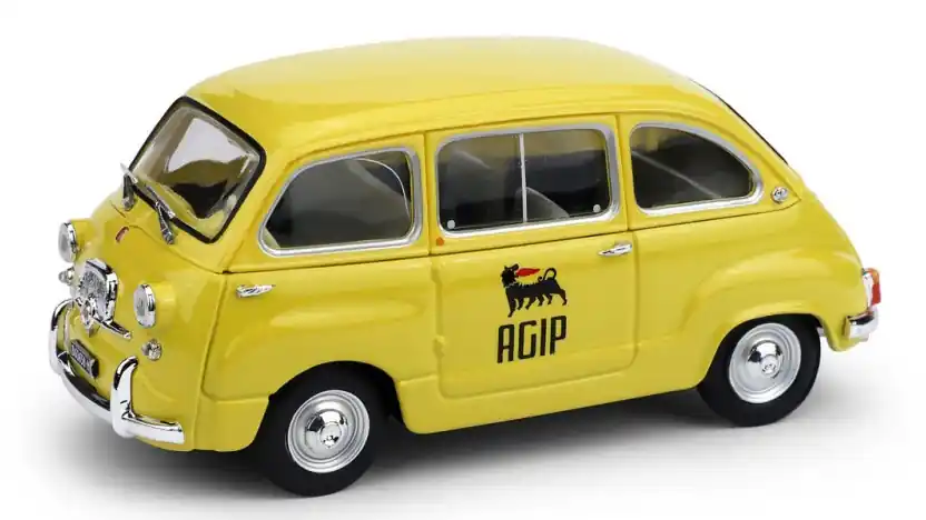 Outlet Fiat 600D Multipla 1960 Agip modellautó